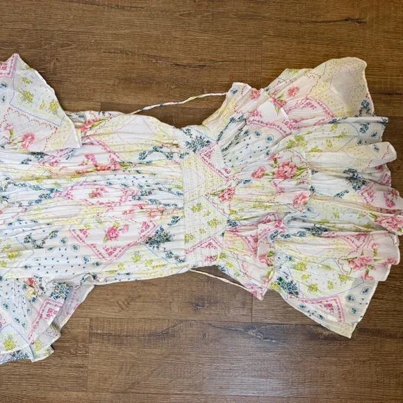 LoveShackFancy White Floral Dress - Picture 4 of 8